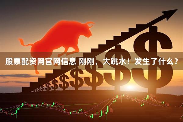股票配资网官网信息 刚刚，大跳水！发生了什么？