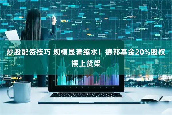 炒股配资技巧 规模显著缩水！德邦基金20%股权摆上货架